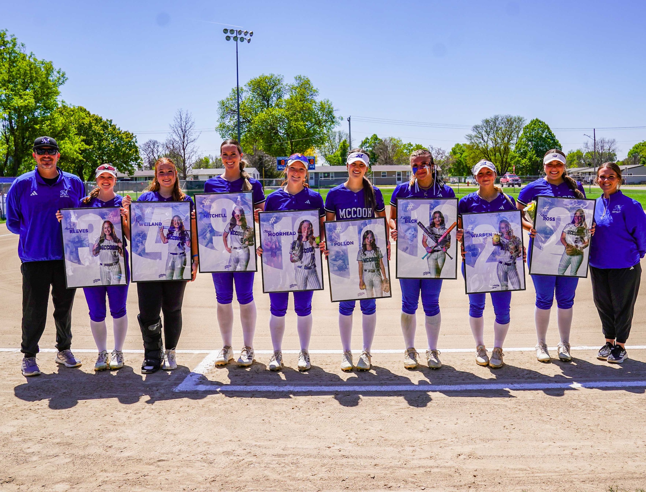 Junior College sophomore recognition before game.